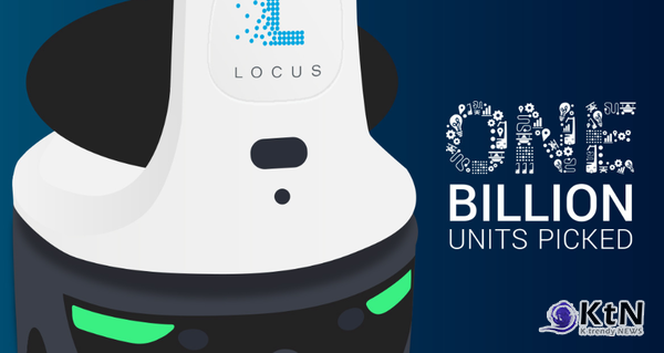 Locus Robotics, the market leader in autonomous mobile robots (AMR) for fulfillment warehouses, today announced they have surpassed the One Billion units picked milestone. /사진= Locus Robotics