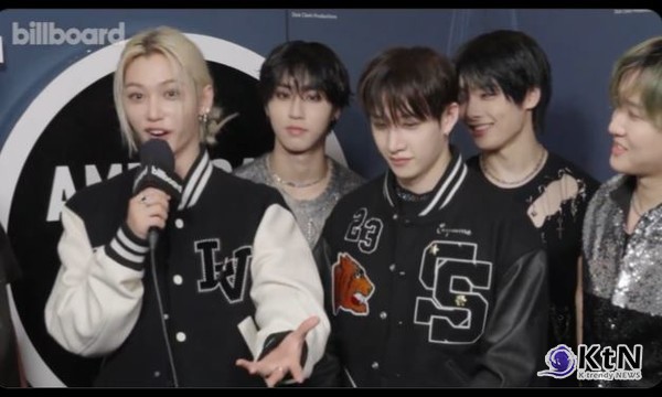 스트레이 키즈, '아메리칸 뮤직 어워드'에서 엔싱크 트리뷰트 무대로 美 관객 열광 사진=2024.10. 07  빌보드  엑스 갈무리   K trendy NEWS DB ⓒ케이 트렌디뉴스 무단전재 및 수집, 재배포금지