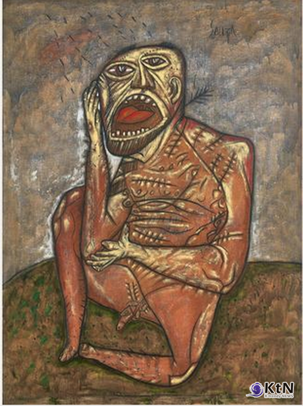 올해는 인도의 모더니즘 예술을 대표하는 거장, 프랜시스 뉴턴 수자의 탄생 100주년을 맞이하는 해다. /사진=Hunger (176 x 130 cm), Souza’s previous record at $3.6 million at Pundole’s in Mumbai, 08/31/2023,  K trendy NEWS DB ⓒ케이 트렌디뉴스 무단전재 및 수집, 재배포금지