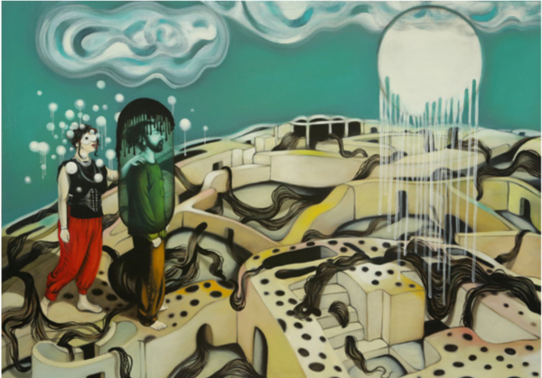 아트 파리 2024는 프랑스 미술 시장의 활력을 더욱 부각시키고, 파리를 현대미술의 중심지로 재확인하는 데 중요한 역할을 한다./사진=Elika Hedayat, Les dépossédés #14, 2023, Oil on canvas, 163 x 114 cm. Aline Vidal Gallery