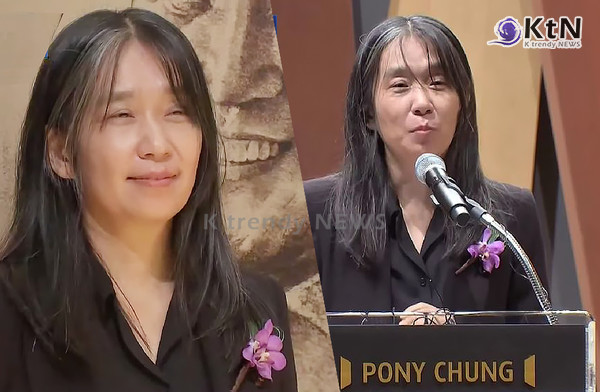 [전문] 한강, 포니정 혁신상 수상 소감..."술 못 마시지만 책과 걷기, 농담 속에서 삶의 재미 찾아" 사진=2024.10.17  유튜브 갈무리 K trendy NEWS DB ⓒ케이 트렌디뉴스 무단전재 및 수집, 재배포금지