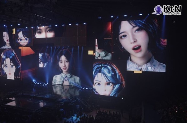 '에스파' 세계관에 등장한 'SM 첫 버추얼' 나이비스, 9월 데뷔 확정… 3D와 2D를 넘나드는 혁신적 변신 (에스파 콘서트 출연한 나이비스) 사진=2024.8.21 SM엔터테인먼트  K trendy NEWS DB ⓒ케이 트렌디뉴스 무단전재 및 수집, 재배포금지