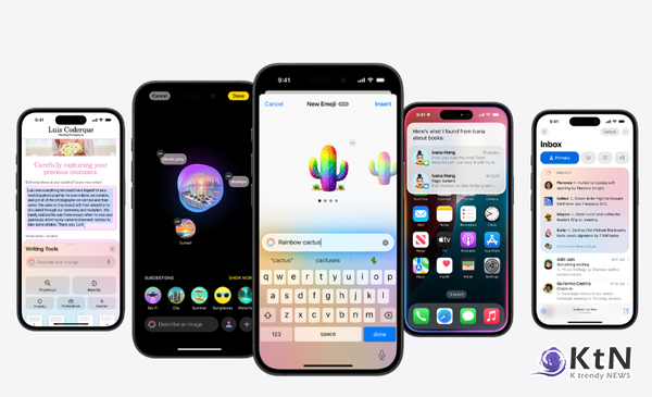 애플의 첫 자체 인공지능(AI) 플랫폼인 ‘애플 인텔리전스’가 글로벌 출시되며, 디지털 경험의 혁신을 추구하는 AI 전략을 본격화했다. /사진=애플 갈무리, K trendy NEWS DB ⓒ케이 트렌디뉴스 무단전재 및 수집, 재배포금지