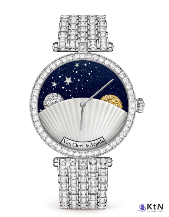 반클리프 아펠의 Lady Jour Nuit는 시간의 흐름을 예술로 승화시킨 작품으로 ‘여성 시계’ 부문을 수상했다. 사진=Van Cleef & Arpels,  K trendy NEWS DB ⓒ케이 트렌디뉴스 무단전재 및 수집, 재배포금지