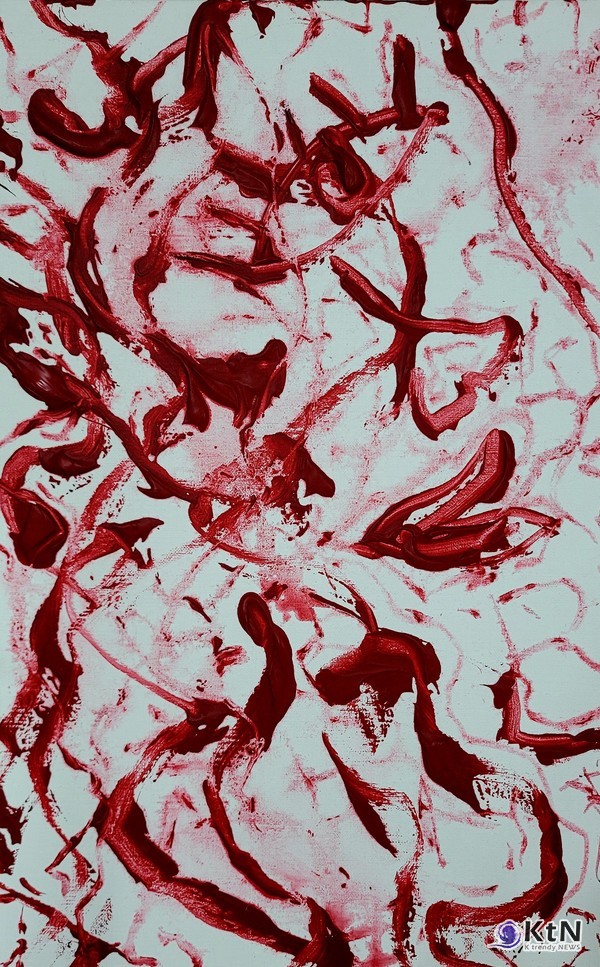 MinaRed - Your Own Universe Persona 33.4×53.0cm Acrylic on Canvas 2024 ₩1.500.000 사진=K trendy NEWS ⓒ케이 트렌디뉴스 무단전재 및 수집, 재배포금지 