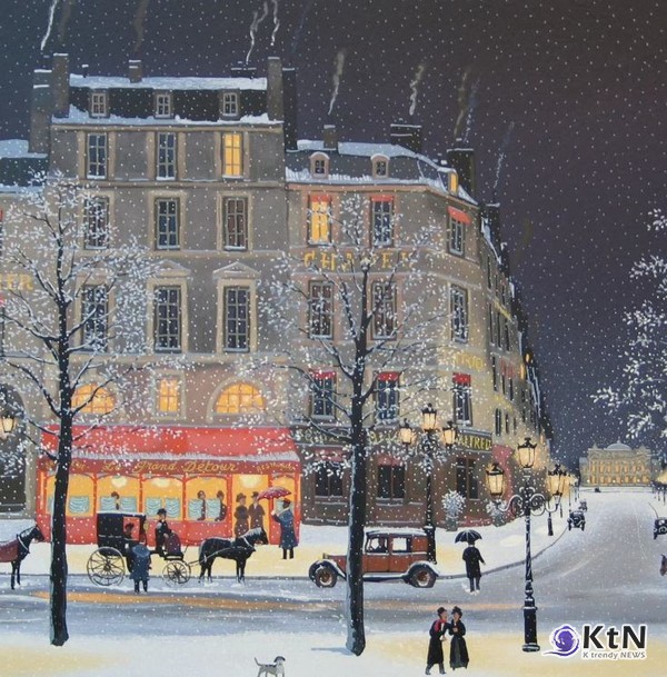 Michel Delacroix, Une soiree inoubliable (잊을 수 없는 저녁), 60x69cm, Serigraph on paper, 1995. 사진=artist_micheldelacroix 인스타, K trendy NEWS DB ⓒ케이 트렌디뉴스 무단전재 및 수집, 재배포금지