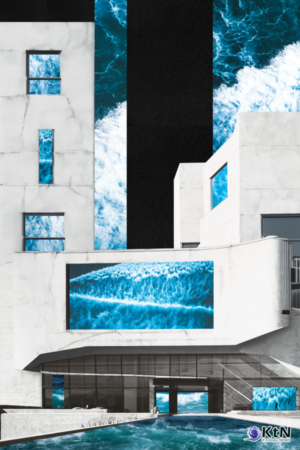 sea the wall 23 60x90 mixed media with video 2024 로칸킴, 사진=K trendy NEWS DB ⓒ케이 트렌디뉴스 무단전재 및 수집, 재배포금지