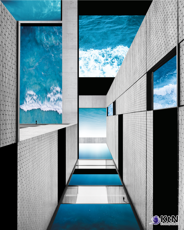 sea the wall 30 60x75 mixed media with video 2024 로칸킴, 사진=K trendy NEWS DB ⓒ케이 트렌디뉴스 무단전재 및 수집, 재배포금지