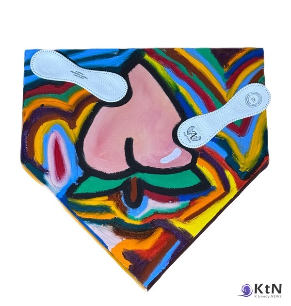 SaDoSeJa, 2024, HOME(3), 43.1 x 43.1, Oil and Baseball, 70만원