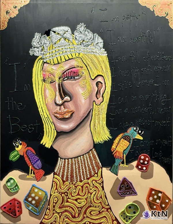 미인도, 시리즈 #2 (Painting)  홍작가. 사진= K trendy NEWS DB ⓒ케이 트렌디뉴스 무단전재 및 수집, 재배포금지