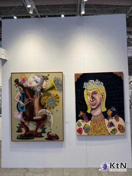 작가의 작품은 관람자들에게 단순한 시각적 경험을 넘어 감정적 치유와 성찰의 기회를 제공하며, K-아트의 글로벌 가능성을 새롭게 정의하고 있다.  홍작가. 사진= K trendy NEWS DB ⓒ케이 트렌디뉴스 무단전재 및 수집, 재배포금지