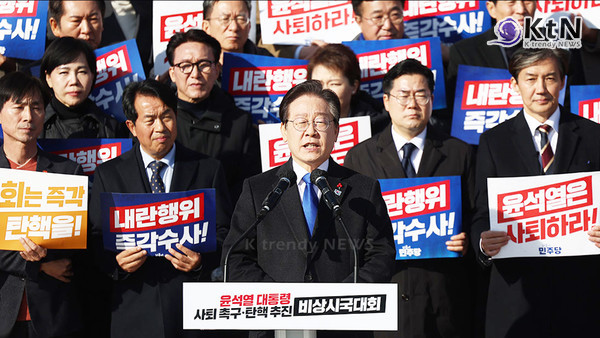 이재명 "비상계엄 다시 시도할 것… 북한과 무력충돌 가능성 경고" 사진=2024 12.04 델리민주 유튜브 채널 갈무리 / 편집  K trendy NEWS DB ⓒ케이 트렌디뉴스 무단전재 및 수집, 재배포금지