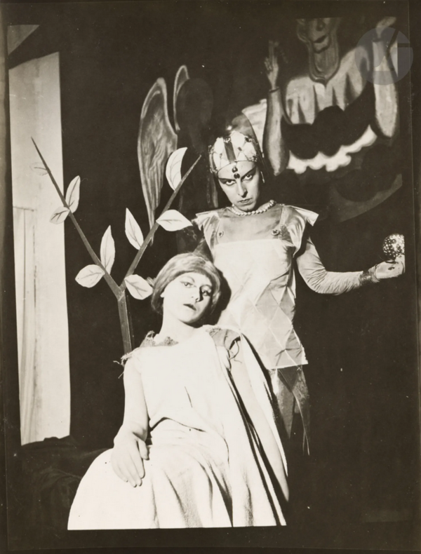 Claude Cahun (1894-1954)Claude Cahun and Solange Roussot in Le Mystère d’Adam (1929)Vintage gelatin silver print, 12 x 9 cmAder Paris, 11/07/2024 : $44,940