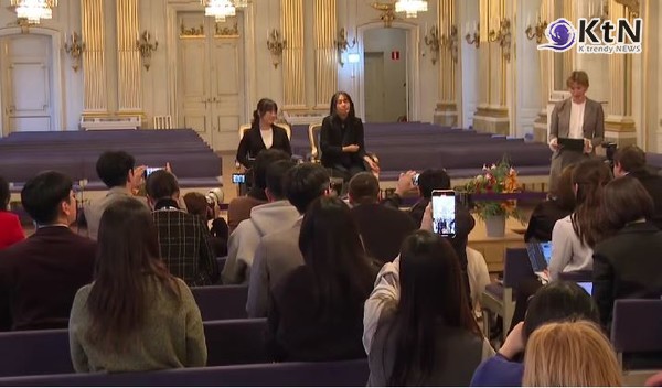 '노벨문학상 수상작가' 한강, "2024년 계엄 상황 충격…생중계로 지켜본 시대적 비극" 사진=2024 12.06  연합뉴스 영상 갈무리 K trendy NEWS DB ⓒ케이 트렌디뉴스 무단전재 및 수집, 재배포금지