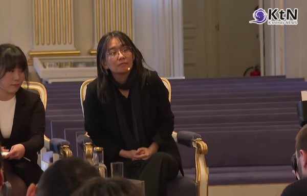 '노벨문학상 수상작가' 한강, "2024년 계엄 상황 충격…생중계로 지켜본 시대적 비극" 사진=2024 12.06  연합뉴스 영상 갈무리 K trendy NEWS DB ⓒ케이 트렌디뉴스 무단전재 및 수집, 재배포금지