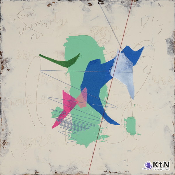 미안해, 받은 만큼 돌려줄게_Acrylic &Mixed Media On Canvas_46x46cm_2024  [갤러리 A]  사진=K trendy NEWS DB ⓒ케이 트렌디뉴스 무단전재 및 수집, 재배포금지