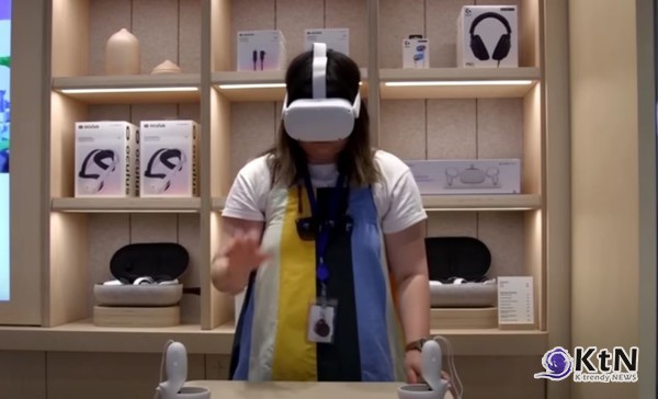 증강현실(AR)과 혼합현실(MR) 기술은 더 이상 먼 미래의 이야기가 아니다. 메타가 최근 공개한 AR 스마트 안경 ‘오라이언’을 필두로 스냅, 삼성전자-구글-퀄컴 연합, 애플 등의 글로벌 IT 기업들이 AR/MR 기기 개발에 속도를 내며 시장 경쟁이 본격화되고 있다./사진= 유튜브 갈무리, K trendy NEWS DB ⓒ케이 트렌디뉴스 무단전재 및 수집, 재배포금지