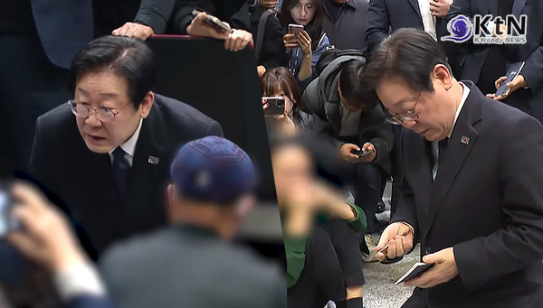 이틀 연속 무안공항서 유가족 만난 이재명, "모든 것 다하겠다” [종합] 사진=2024 12.30  MBC 뉴스 영상 갈무리 K trendy NEWS DB ⓒ케이 트렌디뉴스 무단전재 및 수집, 재배포금지