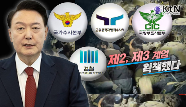 윤석열 체포영장, 실제 집행 가능할까?...경찰 의지 확고, 경호처 대응이 변수 사진=2024 12.30 대통령실/ MBC 뉴스 영상 갈무리/ 공조수사본부(공조본) 주도로 청구되었다. 공조본에는 경찰, 고위공직자범죄수사처(공수처), 국방부 조사본부, 검찰 로고 갈무리 편집  K trendy NEWS DB ⓒ케이 트렌디뉴스 무단전재 및 수집, 재배포금지