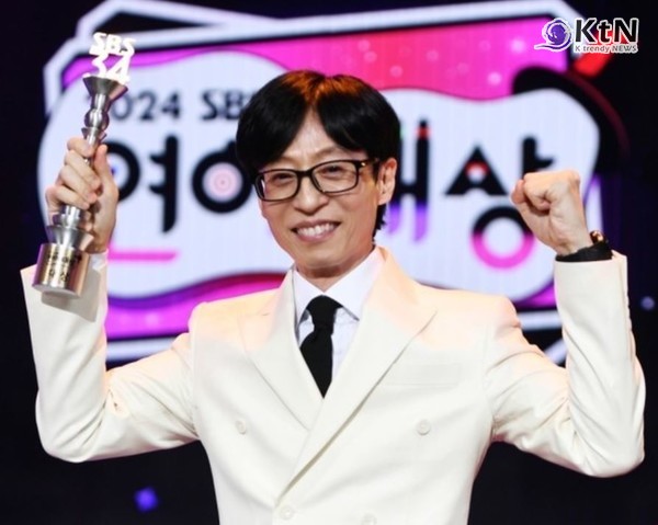 "제가 해냈습니다!" 유재석, 방송 3사 연예 대상 20관왕 대기록… 장도연도 울컥 [SBS 연예대상] [영상] 사진=2025 01.30 SBS  K trendy NEWS DB ⓒ케이 트렌디뉴스 무단전재 및 수집, 재배포금지