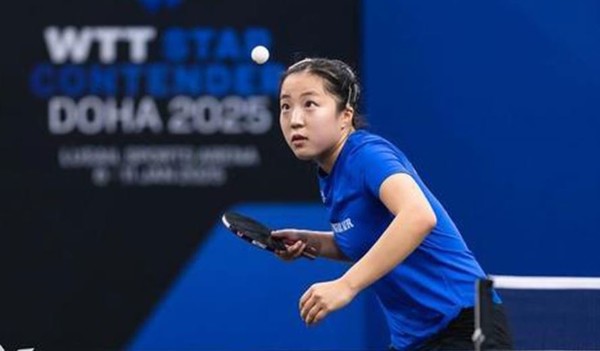  신유빈, 싱가포르 스매시서 전지희에 3-0 완승… 단식 맞대결서 압도 사진=2025 02.03 WTT 도하 대회 경기 중인 신유빈 [ITTF 홈피 제공]  K trendy NEWS DB ⓒ케이 트렌디뉴스 무단전재 및 수집, 재배포금지