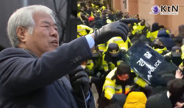 전광훈, 내란 선동 혐의 피의자 입건… 서부지법 폭동 배후 수사 본격화 사진=2025 02.03 mbc 영상 갈무리 / 편집  K trendy NEWS DB ⓒ케이 트렌디뉴스 무단전재 및 수집, 재배포금지