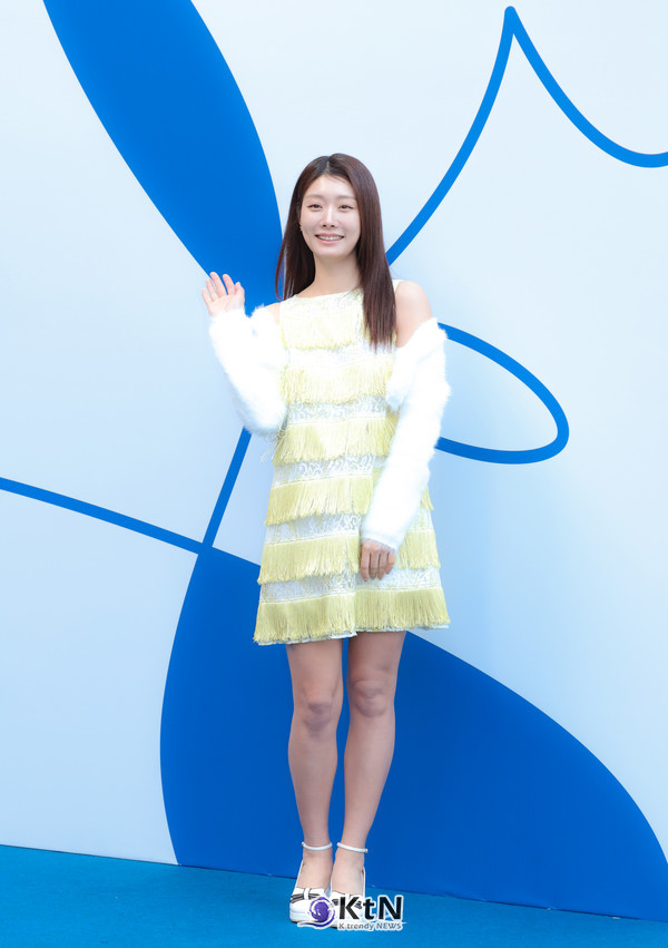 차민지는 포토월에서 다양한 포즈로 특유의 밝고 상큼한 매력을 뽐냈다. /사진=K trendy NEWS DB ⓒ케이 트렌디뉴스 무단전재 및 수집, 재배포금지
