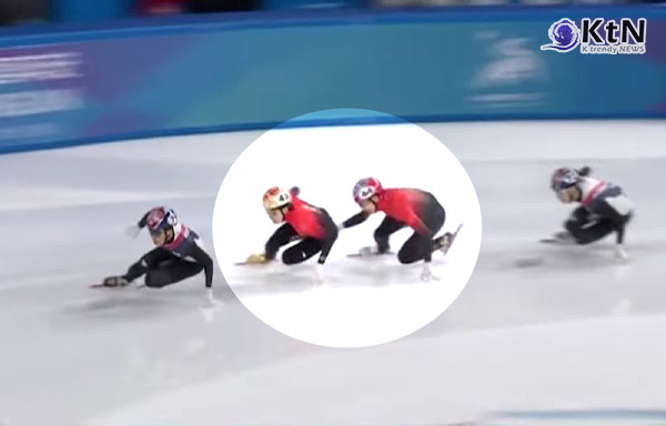 박지원이 추월하던 그 순간 ‘미는 손’ 논란… 린샤오쥔 금메달에 반칙 의혹 영상 보니 사진=2025 02.07 MBC 영상 갈무리 K trendy NEWS DB ⓒ케이 트렌디뉴스 무단전재 및 수집, 재배포금지 
