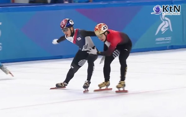 "中 린샤오쥔이 먼저 밀었잖아"… 한국 박지원, 남자 5000m 계주 실격에 분노  사진=2025 02.10 mbc 스탐 유튜브 갈무리 K trendy NEWS DB ⓒ케이 트렌디뉴스 무단전재 및 수집, 재배포금지