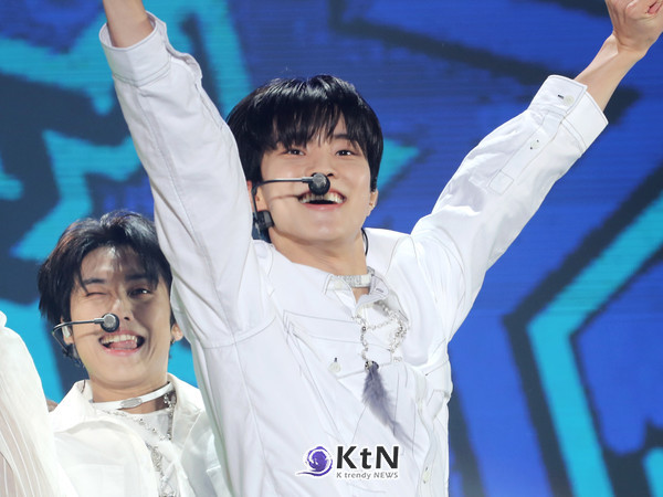  케이팝콘서트에 참여한 더보이즈 '큐' / 사진=K trendy NEWS. ⓒ케이 트렌디 뉴스 무단전재 및 수집, 재배포 금지