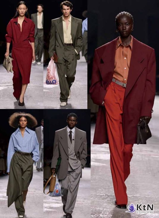 보테가 베네타는 이번 시즌 정교한 테일러링과 자연스러운 실루엣을 대비시키며, 럭셔리의 개념을 새로운 방식으로 정의했다.  사진=예림출판사(Yelim Publishing),  K trendy NEWS DB ⓒ케이 트렌디뉴스 무단전재 및 수집, 재배포금지