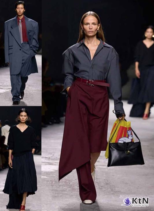 보테가 베네타는 이번 시즌 정교한 테일러링과 자연스러운 실루엣을 대비시키며, 럭셔리의 개념을 새로운 방식으로 정의했다.  사진=예림출판사(Yelim Publishing),  K trendy NEWS DB ⓒ케이 트렌디뉴스 무단전재 및 수집, 재배포금지