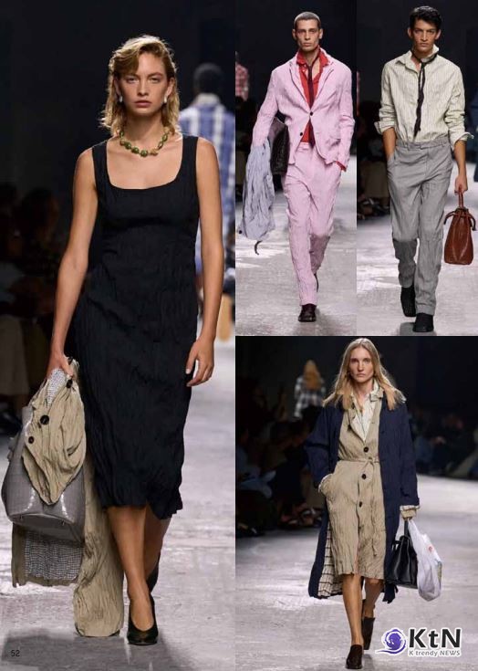 보테가 베네타는 이번 시즌 정교한 테일러링과 자연스러운 실루엣을 대비시키며, 럭셔리의 개념을 새로운 방식으로 정의했다.  사진=예림출판사(Yelim Publishing),  K trendy NEWS DB ⓒ케이 트렌디뉴스 무단전재 및 수집, 재배포금지