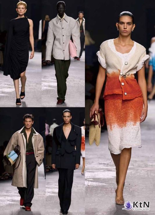 보테가 베네타는 이번 시즌 정교한 테일러링과 자연스러운 실루엣을 대비시키며, 럭셔리의 개념을 새로운 방식으로 정의했다.  사진=예림출판사(Yelim Publishing),  K trendy NEWS DB ⓒ케이 트렌디뉴스 무단전재 및 수집, 재배포금지