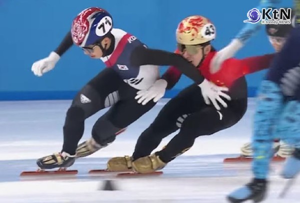 "中 린샤오쥔이 먼저 밀었잖아"… 한국 박지원, 남자 5000m 계주 실격에 분노  사진=2025 02.10 mbc 스탐 유튜브 갈무리 K trendy NEWS DB ⓒ케이 트렌디뉴스 무단전재 및 수집, 재배포금지