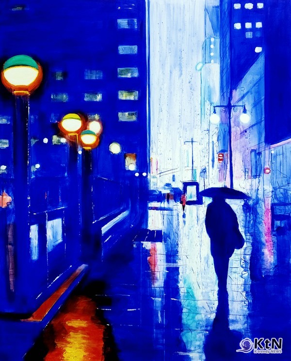 권대하_New York 2024-Blue City_130.3×162.2cm_Acrylic on Canvas_2024  사진=K trendy NEWS DB ⓒ케이 트렌디뉴스 무단전재 및 수집, 재배포금지