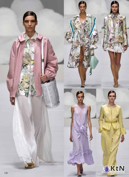 광택 있는 실크와 메탈릭 텍스처 – 미래적 럭셔리의 새로운 접근. 사진=예림출판사(Yelim Publishing),  K trendy NEWS DB ⓒ케이 트렌디뉴스 무단전재 및 수집, 재배포금지