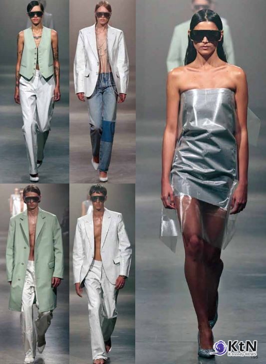 MM6는 이번 시즌에서 더욱 과감한 언밸런스 커팅을 선보였다.   사진=예림출판사(Yelim Publishing),  K trendy NEWS DB ⓒ케이 트렌디뉴스 무단전재 및 수집, 재배포금지