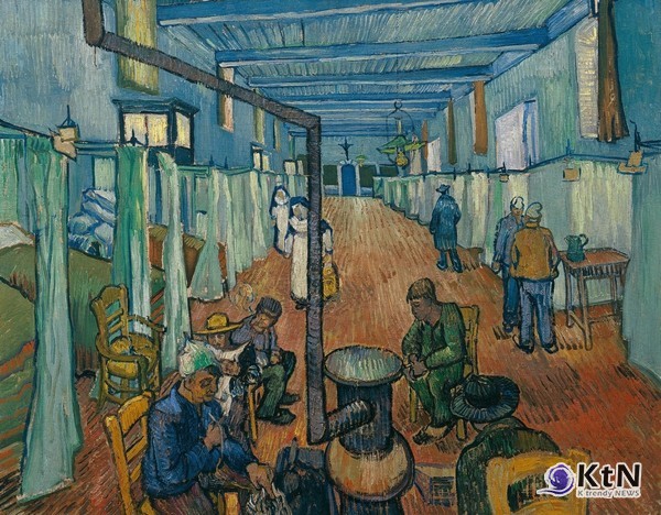 Vincent van Gogh, A Ward in the Hospital at Arles, (1889). 사진= The Swiss Confederation, Federal Office of Culture, Oskar Reinhart Collection “Am Römerholz,” Winterthur.