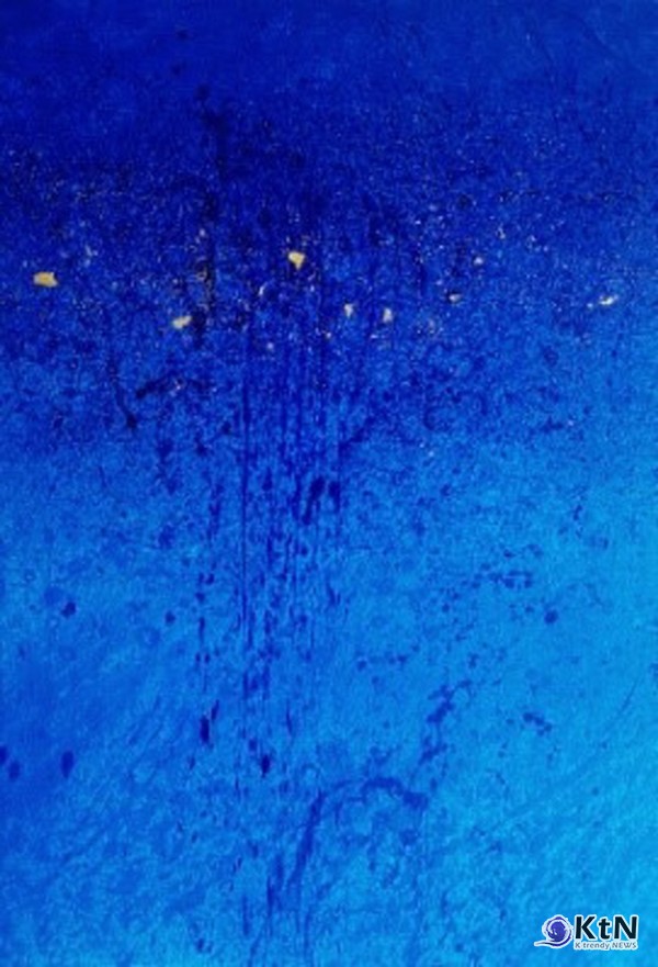 허은선 작가. 작품명: The Sea in the Sky 16제작 연도: 2020년규격: 65 × 92cm재료: 캔버스에 금박 혼합 기법 (Technique mixed with gold leaves on canvas) [갤러리 A]  사진=K trendy NEWS DB ⓒ케이 트렌디뉴스 무단전재 및 수집, 재배포금지