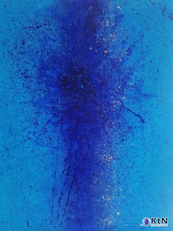 허은선.  작품명: Dancing with Silence 20-10 (Freedom)제작 연도: 2020년규격: 46 × 61cm재료: 캔버스에 금박 혼합 기법 (Technique mixed with gold leaves on canvas  가격: 1,560 [갤러리 A]  사진=K trendy NEWS DB ⓒ케이 트렌디뉴스 무단전재 및 수집, 재배포금지