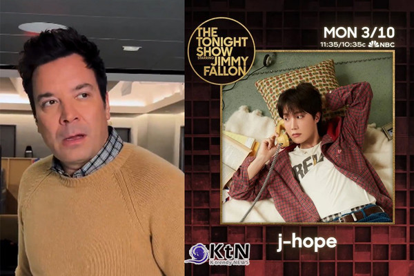 제이홉, ‘지미 팰런쇼’ 나간다… 신곡 ‘스위트 드림스’ 무대 최초 공개 사진=2025 03.04   지미팰런  엑스 갈무리 K trendy NEWS DB ⓒ케이 트렌디뉴스 무단전재 및 수집, 재배포금지