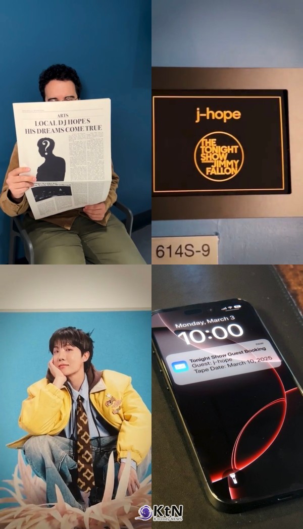 제이홉, ‘지미 팰런쇼’ 나간다… 신곡 ‘스위트 드림스’ 무대 최초 공개 사진=2025 03.04   빅히트뮤직  K trendy NEWS DB ⓒ케이 트렌디뉴스 무단전재 및 수집, 재배포금지