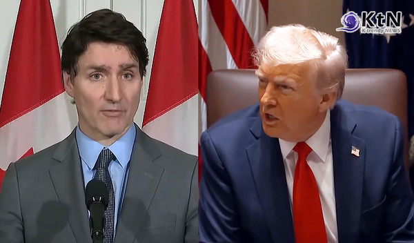  캐나다, 4일부터 미국산 제품 30조 원 규모에 25%...트럼프 관세 강행에 보복관세  사진=2025 03. 04 캐나다 정부, 백악관 영상 갈무리  K trendy NEWS DB ⓒ케이 트렌디뉴스 무단전재 및 수집, 재배포금지