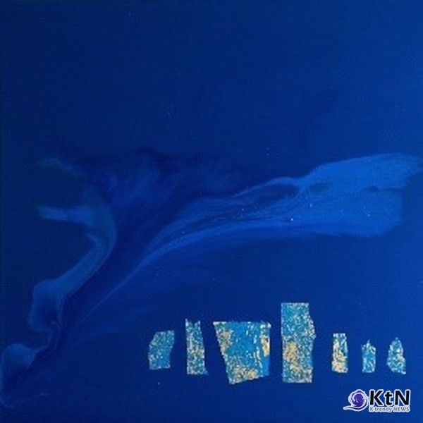 허은선 작가. 작품명: Resilience 3 - Au-delà de l'hiver제작 연도: 2021년규격: 60 × 60cm재료: 하이드로락(Hydrolaque) 및 금박 (Hydrolaque with gold leaves on canvas)  [갤러리 A]  사진=K trendy NEWS DB ⓒ케이 트렌디뉴스 무단전재 및 수집, 재배포금지