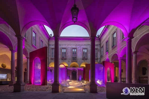 Lasvit의 "Re/Creation" 설치 작품/밀라노 디자인 위크가 개최되면서 전 세계의 인테리어 디자이너, 갤러리 소유주, 제품 개발자, 예술가, 저널리스트 등이 영감을 찾아 밀라노를 탐험했다. /사진=Lasvit, K trendy NEWS DB ⓒ케이 트렌디뉴스 무단전재 및 수집, 재배포금지