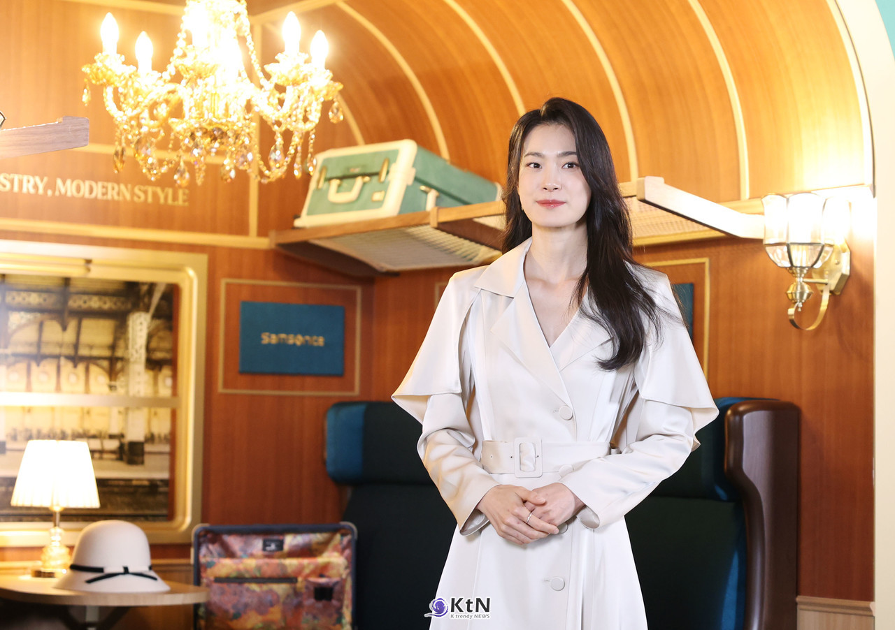 배우 한고은이 쌤소나이트 창립 115주년 기념 '뉴 스트림라이트' 팝업 이벤트에 참석했다. / 사진=K trendy NEWS DB ⓒ케이 트렌디뉴스 무단전재 및 수집, 재배포금지