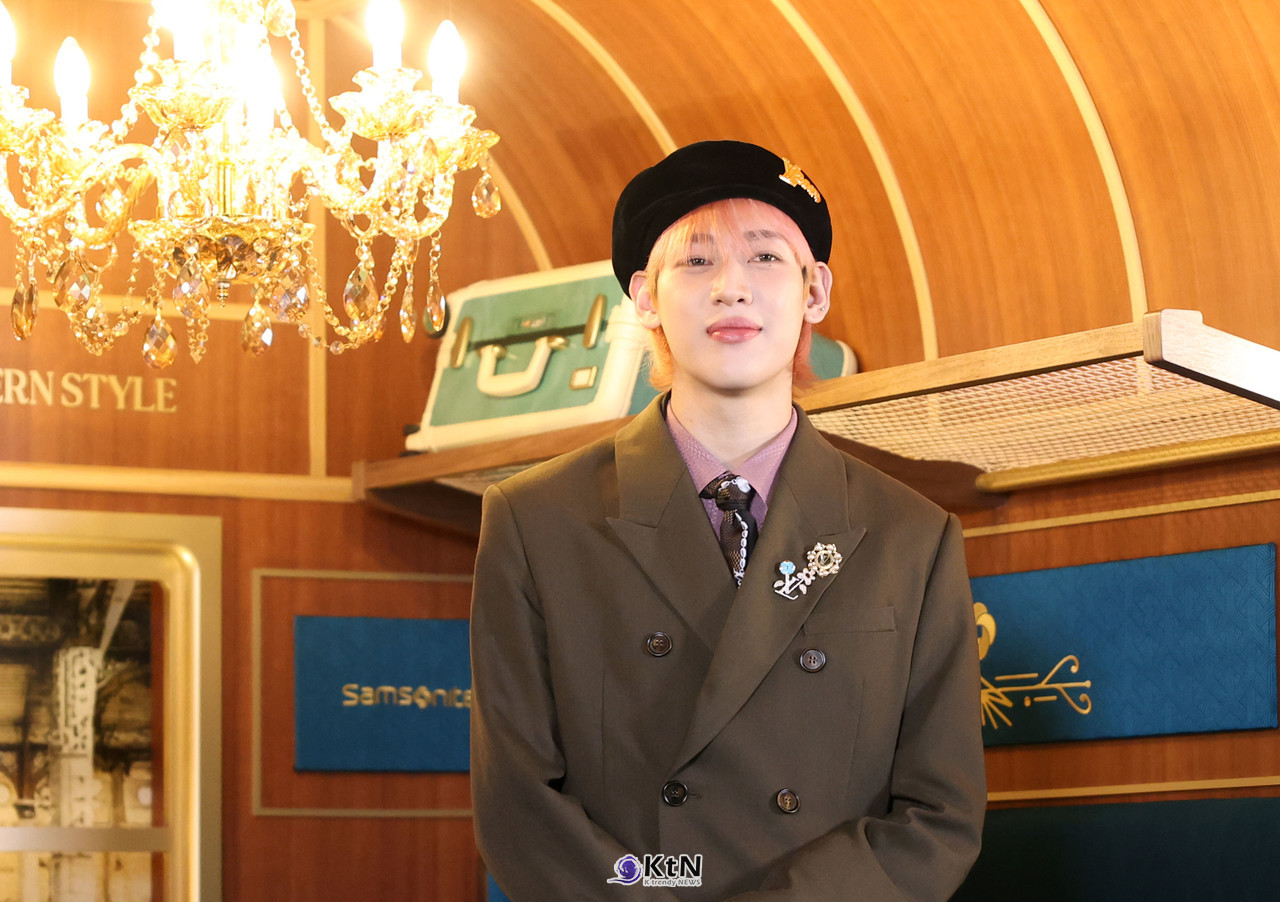 뱀뱀이 쌤소나이트 창립 115주년 기념 '뉴 스트림라이트' 팝업 이벤트에 참석했다. / 사진=K trendy NEWS DB ⓒ케이 트렌디뉴스 무단전재 및 수집, 재배포금지