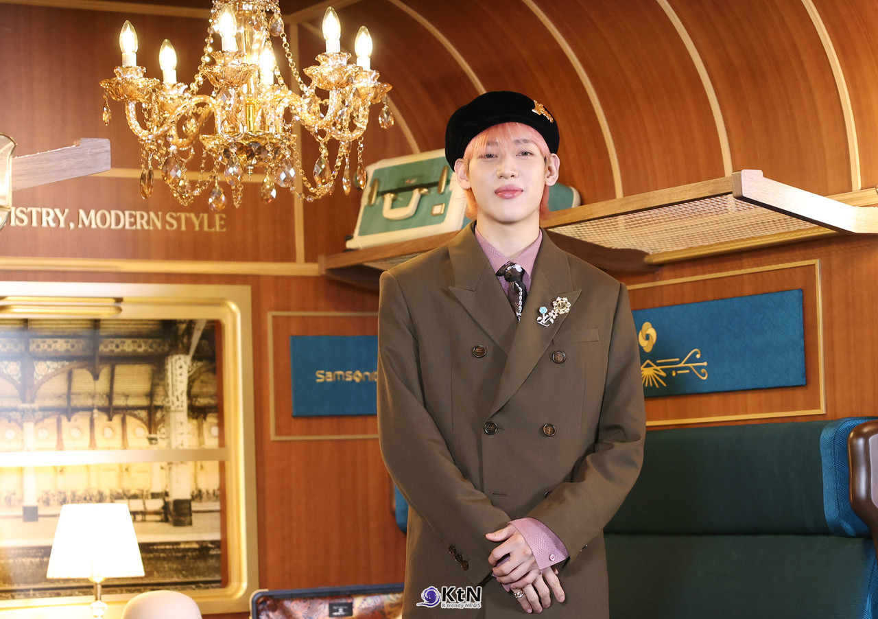 뱀뱀이 쌤소나이트 창립 115주년 기념 '뉴 스트림라이트' 팝업 이벤트에 참석했다. / 사진=K trendy NEWS DB ⓒ케이 트렌디뉴스 무단전재 및 수집, 재배포금지