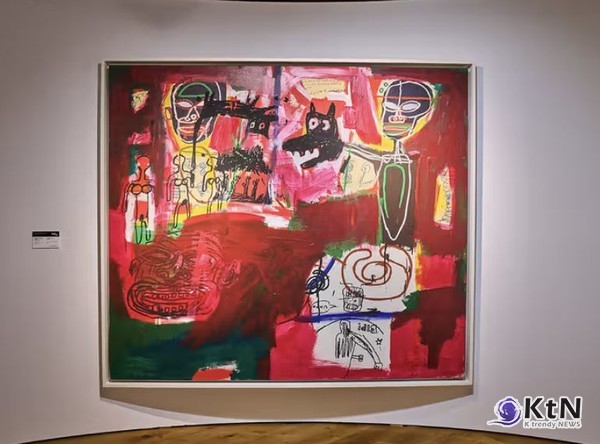 장 미셸 바스키아(Jean-Michel Basquiat)의 걸작 ‘Sabado por la Noche (Saturday Night)’. 사진=Christie’s,  K trendy NEWS DB ⓒ케이 트렌디뉴스 무단전재 및 수집, 재배포금지